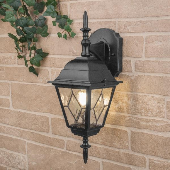 Настенный фонарь уличный Vega черный Vega D черный Настенный фонарь уличный Vega черный Vega D черный