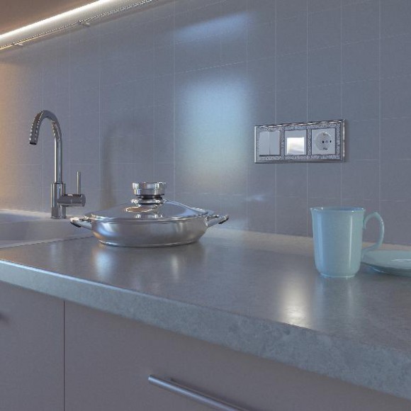 Подсветка для лестниц и ступеней Встраиваемые механизмы белые WL01-BL-02-LED