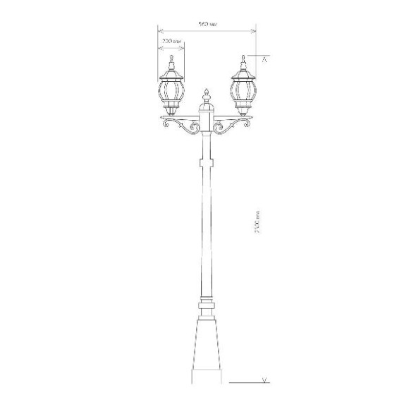 Наземный фонарь Farola NLG99HL004 черный