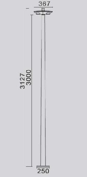 Уличный консольный светильник  W2257M-H