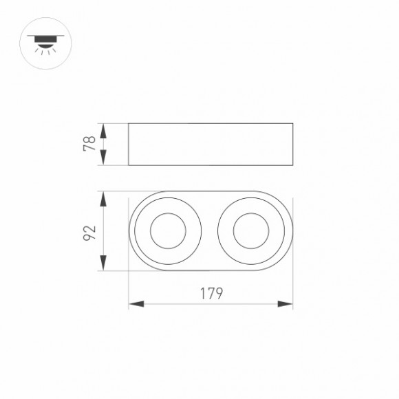 Основание для светильника PLURIO-BASE-SURFACE 031709