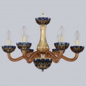 Подвесная люстра 1309 1309/6/200 G Am/Amber-Blue/H-1I Подвесная люстра 1309 1309/6/200 G Am/Amber-Blue/H-1I