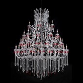 Подвесная люстра Queen 11350/55С CHROME, CLEAR&RED