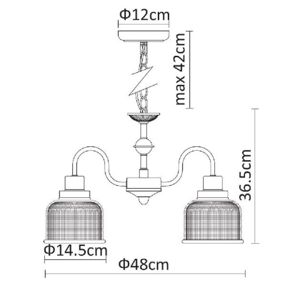 Подвесная люстра Ricardo A9186LM-3CC