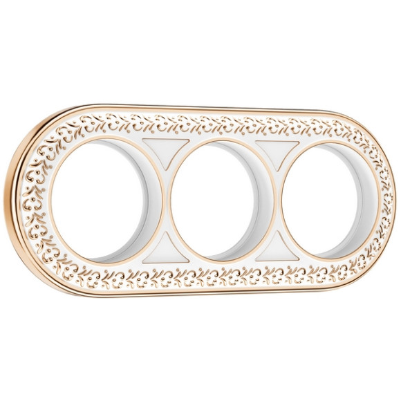 Рамка Antik Runda белое золото WL70-frame-03