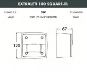 Встраиваемый светильник уличный Leti 3S3.000.000.WYG1L