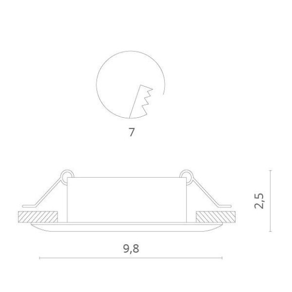 Точечный светильник Sciusci? 1765/01 PL-1