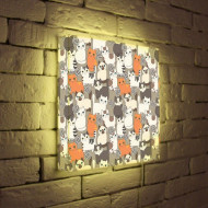 Лайтбокс Котята и клубочки 35-35-d-027