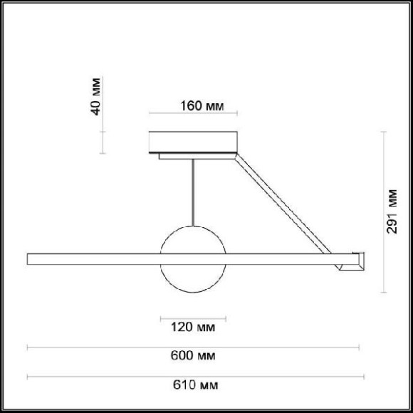 Потолочная люстра Lond 4032/40CL