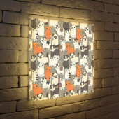 Лайтбокс Котята и клубочки 45-45-d-027 Лайтбокс Котята и клубочки 45-45-d-027