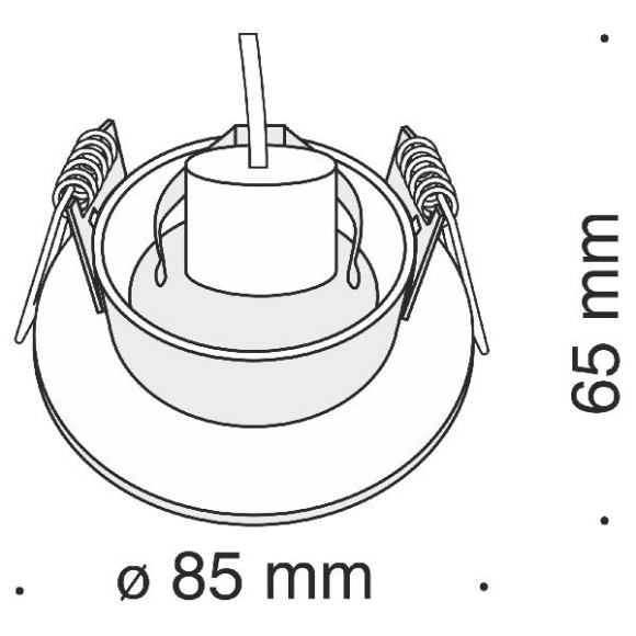 Точечный светильник Slim DL027-2-01B