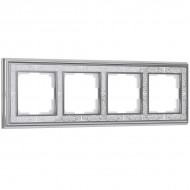 Рамка Palacio Gracia хром/белый WL77-Frame-04