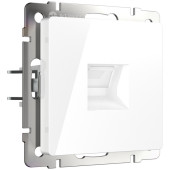 Розетка Встраиваемые механизмы белые WL01-RJ-45