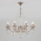 Подвесная люстра Teodore 10103/8 античная бронза/прозрачный хрусталь Strotskis Подвесная люстра Teodore 10103/8 античная бронза/прозрачный хрусталь Strotskis