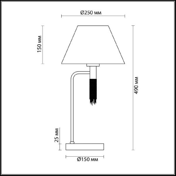 Интерьерная настольная лампа Neoclassi 4514/1T