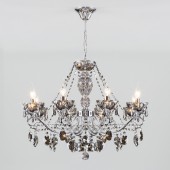 Подвесная люстра Teodore 10103/8 хром/дымчатый хрусталь Strotskis Подвесная люстра Teodore 10103/8 хром/дымчатый хрусталь Strotskis