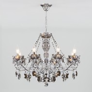 Подвесная люстра Teodore 10103/8 хром/дымчатый хрусталь Strotskis