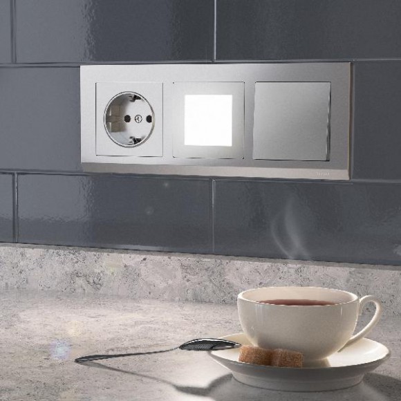 Подсветка для лестниц и ступеней Встраиваемые механизмы серебряные WL06-BL-03-LED