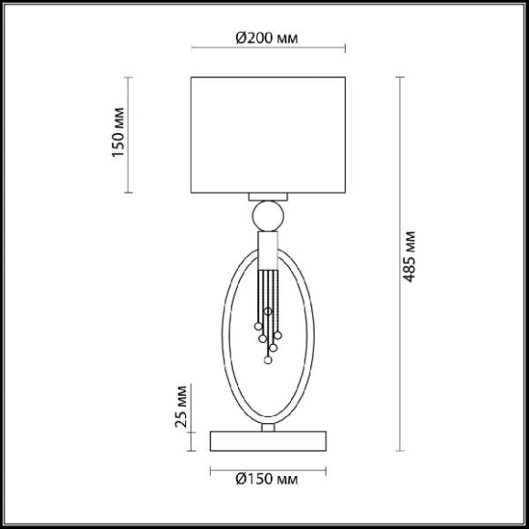 Интерьерная настольная лампа Neoclassi 4515/1T Интерьерная настольная лампа Neoclassi 4515/1T