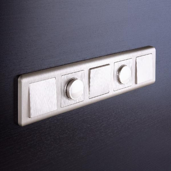 Выключатель Встраиваемые механизмы перламутровый рифленый WL13-SW-1G