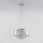 Подвесная люстра Torreta 10105/5 хром/прозрачный хрусталь Strotskis