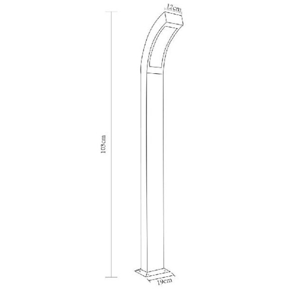 Наземный светильник Inchino A8101PA-1GY