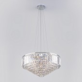Подвесная люстра Torreta 10105/9 хром/прозрачный хрусталь Strotskis
