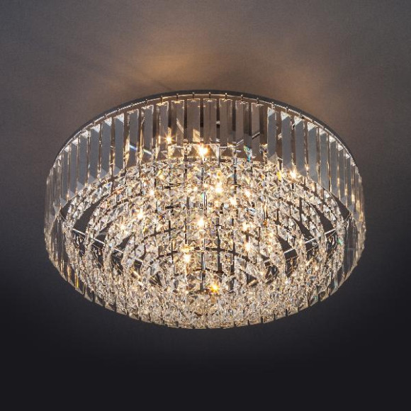 Подвесная люстра Torreta 10105/9 хром/прозрачный хрусталь Strotskis Подвесная люстра Torreta 10105/9 хром/прозрачный хрусталь Strotskis