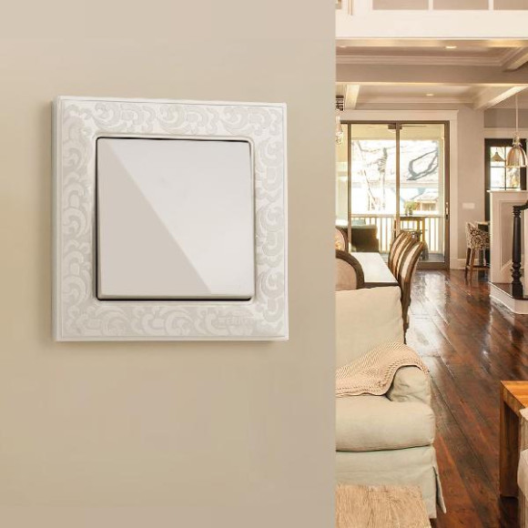 Переключатель Встраиваемые механизмы слоновая кость WL03-SW-1G-С-ivory