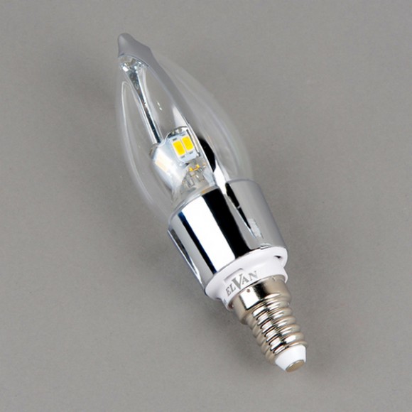 Лампочка светодиодная  E14-5W-6000K-Q100B-SL