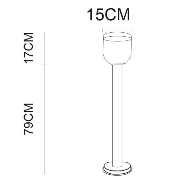 Наземный светильник Inchino A8163PA-1SS