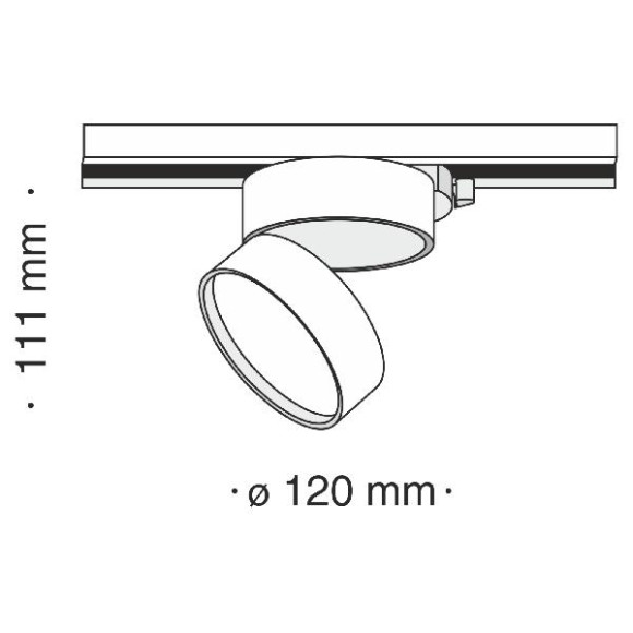 Трековый светильник Track lamps TR007-1-18W3K-W4K