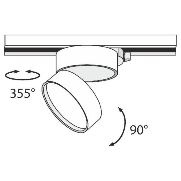 Трековый светильник Track lamps TR007-1-18W3K-W4K