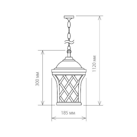 Уличный светильник подвесной Cassiopeya Cassiopeya H