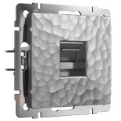 Розетка Встраиваемые механизмы Hammer серебряные W1281006 Розетка Встраиваемые механизмы Hammer серебряные W1281006