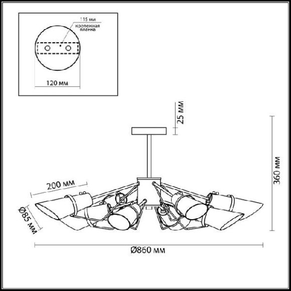 Потолочная люстра Morgana 4404/8C Потолочная люстра Morgana 4404/8C