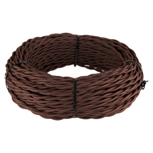 Кабель Ретро кабель коричневый Ретро кабель витой 3х1,5 (коричневый)