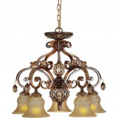 Подвесная люстра 705 705-05-52 antique silver + grainy brown