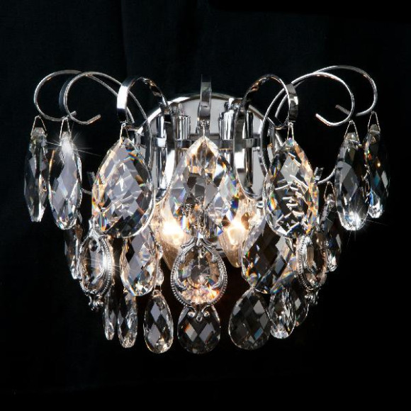 Настенный светильник Crystal 10081/2 хром/прозрачный хрусталь Strotskis