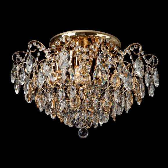 Потолочная люстра Crystal 10081/6 золото / прозрачный хрусталь