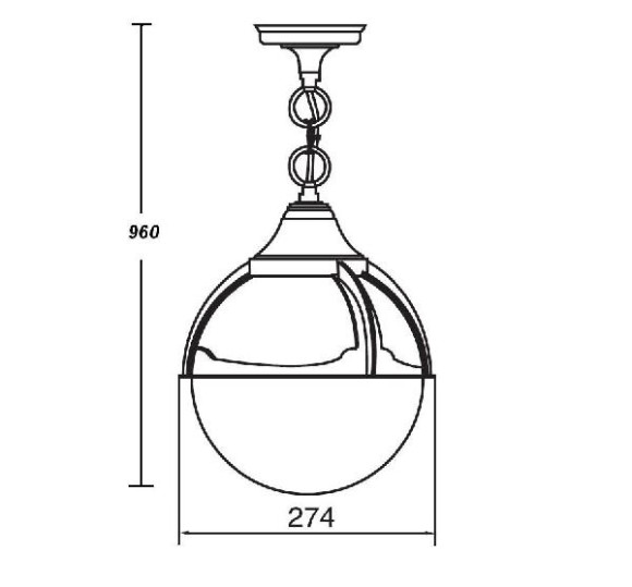 Уличный светильник подвесной  88105 Bl Уличный светильник подвесной  88105 Bl