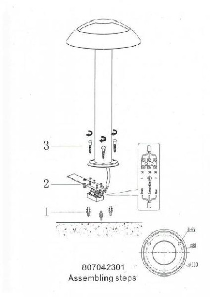 Наземный светильник Меркурий 807042301