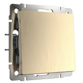 Выключатель Встраиваемые механизмы шампань рифленый WL10-SW-1G