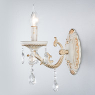 Бра Lia 3585/1 белый/прозрачный хрусталь Strotskis Бра Lia 3585/1 белый/прозрачный хрусталь Strotskis