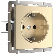 Розетка Встраиваемые механизмы шампань WL11-SKGS-01-IP44 Розетка Встраиваемые механизмы шампань WL11-SKGS-01-IP44