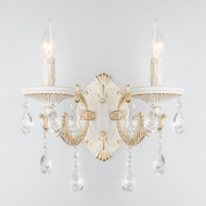 Бра Lia 3585/2 белый/прозрачный хрусталь Strotskis Бра Lia 3585/2 белый/прозрачный хрусталь Strotskis