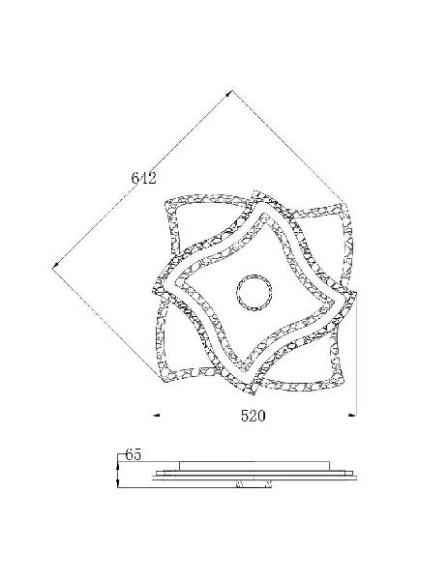 Потолочная люстра Multy-space A1436PL-1WH Потолочная люстра Multy-space A1436PL-1WH