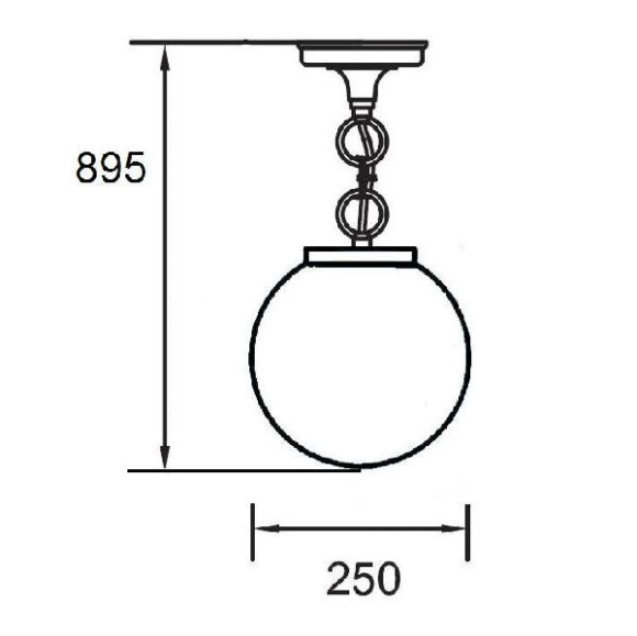 Уличный светильник подвесной 88205S Bl Уличный светильник подвесной 88205S Bl