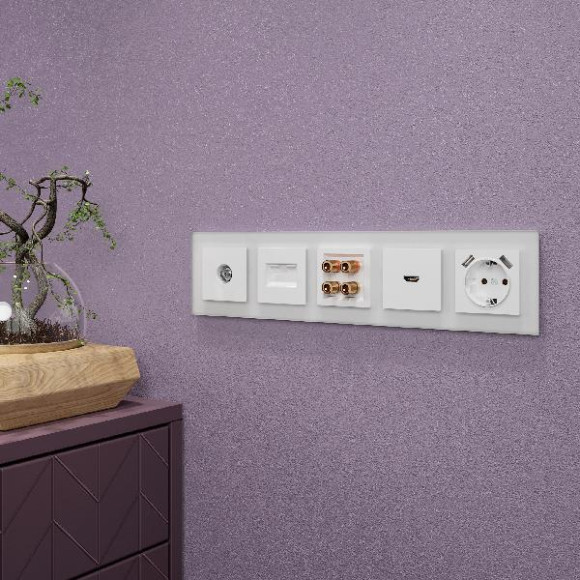 Рамка Favorit белый матовый WL01-Frame-05