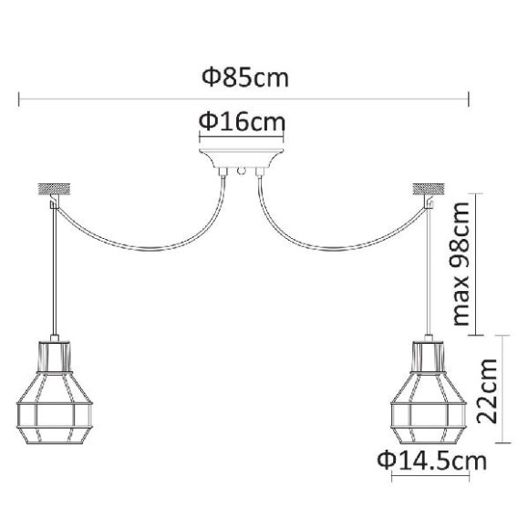 Подвесной светильник Interno A9182SP-10WH Подвесной светильник Interno A9182SP-10WH